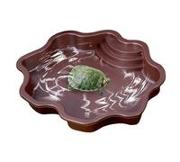 Piscine pour reptiles - Spacieuse - Avec rampe antidérapante - Bol d'alimentation pour petites tortues, geckos et lézards, tortues - Bol d'alimentation idéal pour l'hydratation