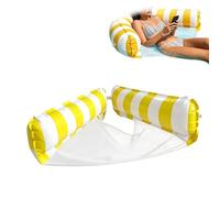 Piscine Radeaux | Hamac gonflable portable à rayures 2 en 1 - Chaises de salon flottant à la de l'eau,Pour les lacs océans étangs et rivières Intérieur Extérieur Camping et Voyage Marmois