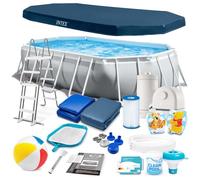 Piscine rectangulaire - Intex - 503x274x122 cm - Ensemble complet 18w1 - Cadre métallique renforcé - PVC à 3 couches