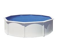 Piscine ronde acier Ø4,80m x H: 1,22m - Filtration à cartouche