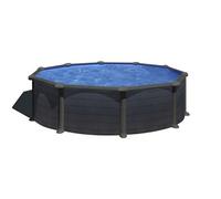 Piscine ronde acier Gré Louko Gris Anthracite - Ø 4,60 x 1,20 m