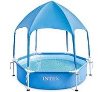 Piscine ronde avec parasol Canopy Metal Frame Intex 28209 G