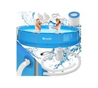 Piscine ronde bleu