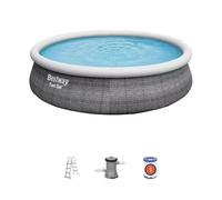 Bestway 57372 piscine hors sol Piscine gonflable Rond 12362 L Gris