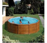 Piscine acier Gré ronde Pacific Ø 370 x 122 cm - Filtre à sable