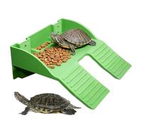 Piscine solaire pour tortue - Avec rampe porte-nourriture et décoration d'aquarium - Piscine en pierre de bain de - Pour escalade, enrichir, se reposer, , pour agame barbe, tortue