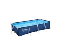 Bestway Steel Pro 400x211x81 Cm Steel Rectangular Frame Above Ground Pool Bleu 5700 Liters
