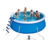Piscine surdimensionnée pour fête aquatique, piscine familiale, centre de natation pour enfants et adultes, jardin extérieur, jardin, cour, diamètre 457 cm, été