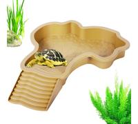 Piscine Tortue Terrestre Mangeoire,Plat D'eau Bassin Avec Rampe Pour Tortue
