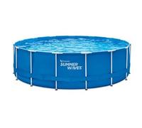 Piscine tubulaire Active Frame Pool ronde 4,57 x 1,22 m - Summer Waves Bleu G