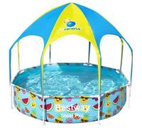 Piscine tubulaire Bestway ronde Steel Pro avec parasol 2.44 x 0.51 m