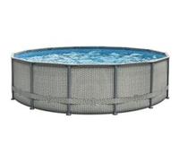 Piscine tubulaire "Elite" liner imprimé - Ø 4.88 x 1.22 m - avec filtration