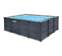 Piscine tubulaire Graphite rectangulaire 4,00 x 3,00 x 1,24 m - Intex Couleur Unique G