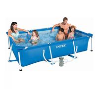 Kit Piscine hors sol tubulaire INTEX - Metal Frame - 300 x 200 x 75 cm - Rectangulaire (Livrée avec pompe et cartouche) - 28275FS