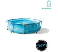 Piscine hors sol ronde 28208 Beachside Metal Frame 305x76cm - Intex
