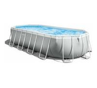 Piscine tubulaire Intex -Ovale - Prism Frame - 6.10 x 3.05 x 1.22m Couleur Unique G