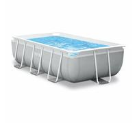 Intex Prisma Frame Rectangular With Filter Pool Gris 300 x 175 x 80 cm