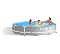 Piscine Tubulaire - INTEX - Prism Frame - Ronde - 366x76 - Acier et PVC laminé