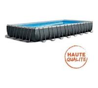 Piscine tubulaire Intex - Rectangulaire - Ultra XTR - 9.75 x 4.88 x 1.32m - Accessoires inclus - Gris Gris G