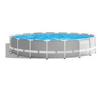 Piscine tubulaire Intex - Ronde - Prism Frame - 5,49 x 1,22 m - Accessoires inclus - Gris Couleur Unique G