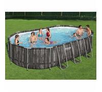 Bestway Power Steel 20' x 12' x 48"/6.10m x 3.66m x 1.22m Oval Pool Set