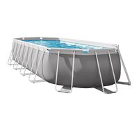 Kit piscine prism frame ovale tubulaire (l)6,10 x (l)3,05 x (h)1,22m et pédiluve