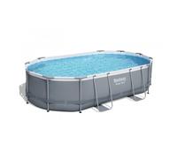Bestway Power Steel 56448 Piscine hors sol Oval 10949 L Bleu, Gris