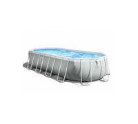 Kit piscine prism frame ovale tubulaire (l)6,10 x (l)3,05 x (h)1,22m et pédiluve