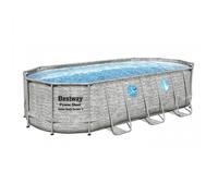 Piscine Tubulaire ovale tressée avec Hublots 5,49 x 2,74 x 1,22 m