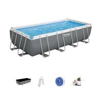 Piscine tubulaire Power Steel rectangulaire 5,49 x 2,74 x 1,22 m - Bestway