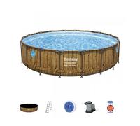 Bestway 56977 piscine hors sol Rond 23062 L Marron