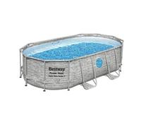 Piscine tubulaire Power Steel SwimVista avec hublots ovale 4,27 x 2,50 x 1,00 m - Bestway G