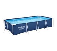 Piscine tubulaire pvc et polyester l.4 m x L.2,1m x h. 81 cm Bestway Steel Pro