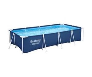 Piscine tubulaire pvc et polyester l.4 m x L.2,1m x h. 81 cm Bestway Steel Pro