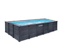 Piscine tubulaire rectangle Graphite Intex 6.00 x 3.00 x 1.24 m