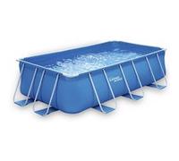 Piscine tubulaire rectangle- LUDO 1 - 4 x 2 x 1 m - Filtration à cartouche 2 G