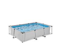 Piscine Tubulaire Rectangulaire 300x200x65cm Avec Pompe Filtrante Gris Clair TU
