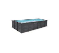 Intex - 26398GS - Kit Piscine Graphite Rectangulaire Tubulaire (L) 6,00 x (l) 3,00 x (h) 1,24m