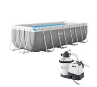 Piscine tubulaire rectangulaire Intex 4,00 x 2,00 x H 1,22 m - Filtration à sable