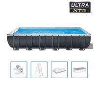 Intex 26364GN piscine hors sol Rectangle Gris