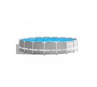 Kit Piscine hors sol tubulaire INTEX - Pris Frame - 549 x 122 cm - Ronde (Pompe, bâche, tapis de sol et échelle) - 26732NP