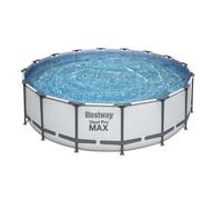 Piscine tubulaire ronde steel pro max Ø 4.88 x h.1.22 m - grise