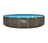 Piscine tubulaire ronde Summer Waves Elite Frame effet tressé