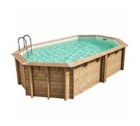 Piscine Ubbink bois Azura - 610 x 400 x H 120 cm (Filtre à sable) -