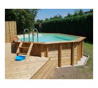 Piscine bois Azura 6,10 x 4,00 x h1,20m Coloris du liner - Beige