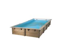 Piscine Ubbink bois Linéa - 650 x 350 x H 140 cm (Filtre à sable) -