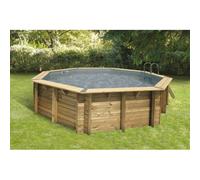 Piscine en bois octogonale Ubbink Océa 510-Gris