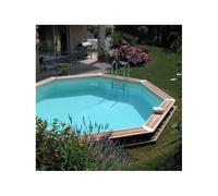 Piscine bois Océa 5,80 x 1,30 m - Liner bleu