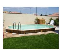 Piscine bois Océa 6,10 x 4,00 x 1,30 m - Liner beige