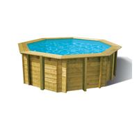 Piscine Ubbink bois Sunwater - Ø 410 x H 120 cm (Filtre à sable)